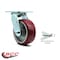 Service Caster 5 Inch Poly on Aluminum Swivel Caster with Roller Bearing and Swivel Lock SCC SCC-30CS520-PAR-BSL - alternate 3